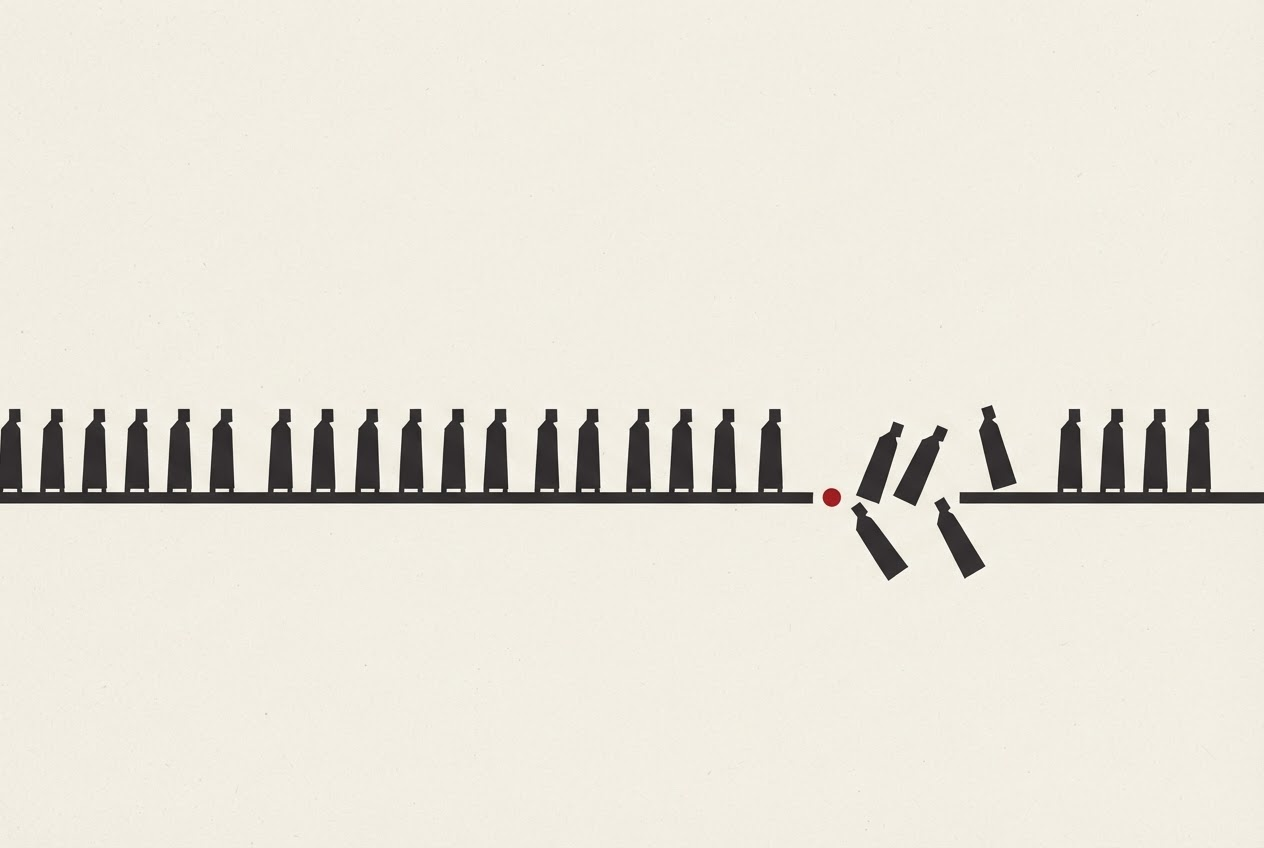 Abstract editorial illustration