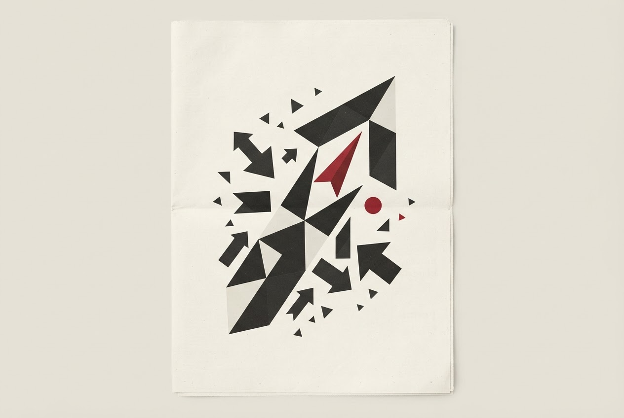 Abstract editorial illustration