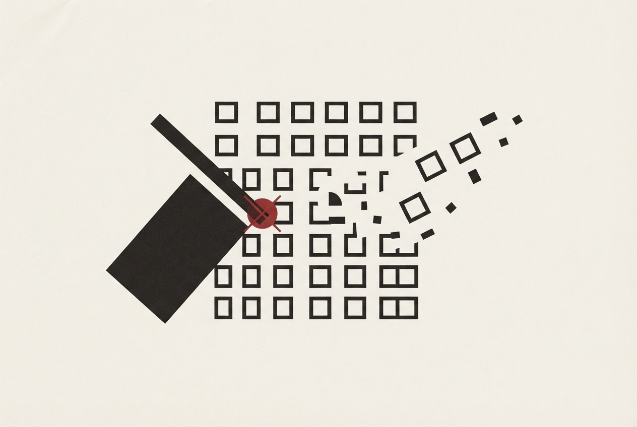 Abstract editorial illustration