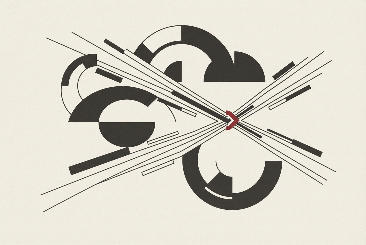 Abstract editorial illustration