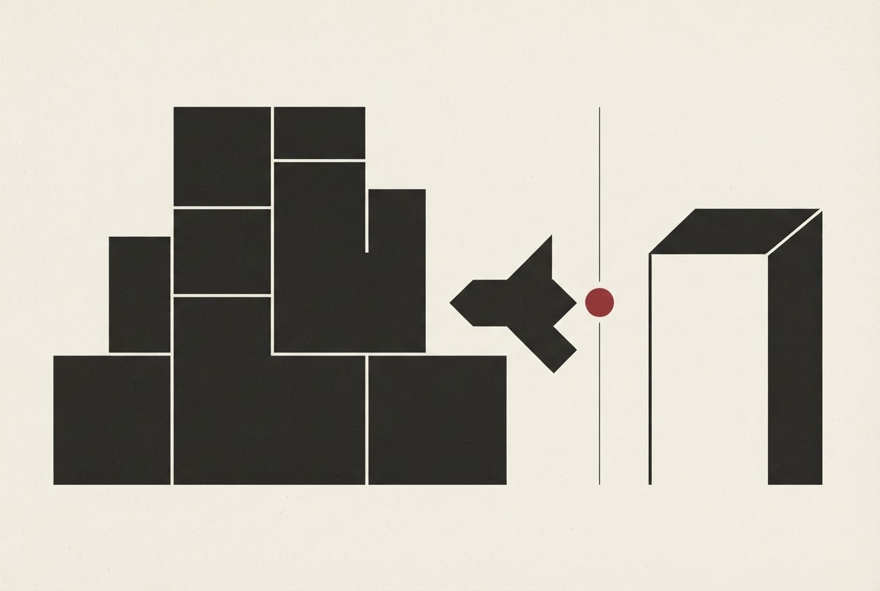Abstract editorial illustration