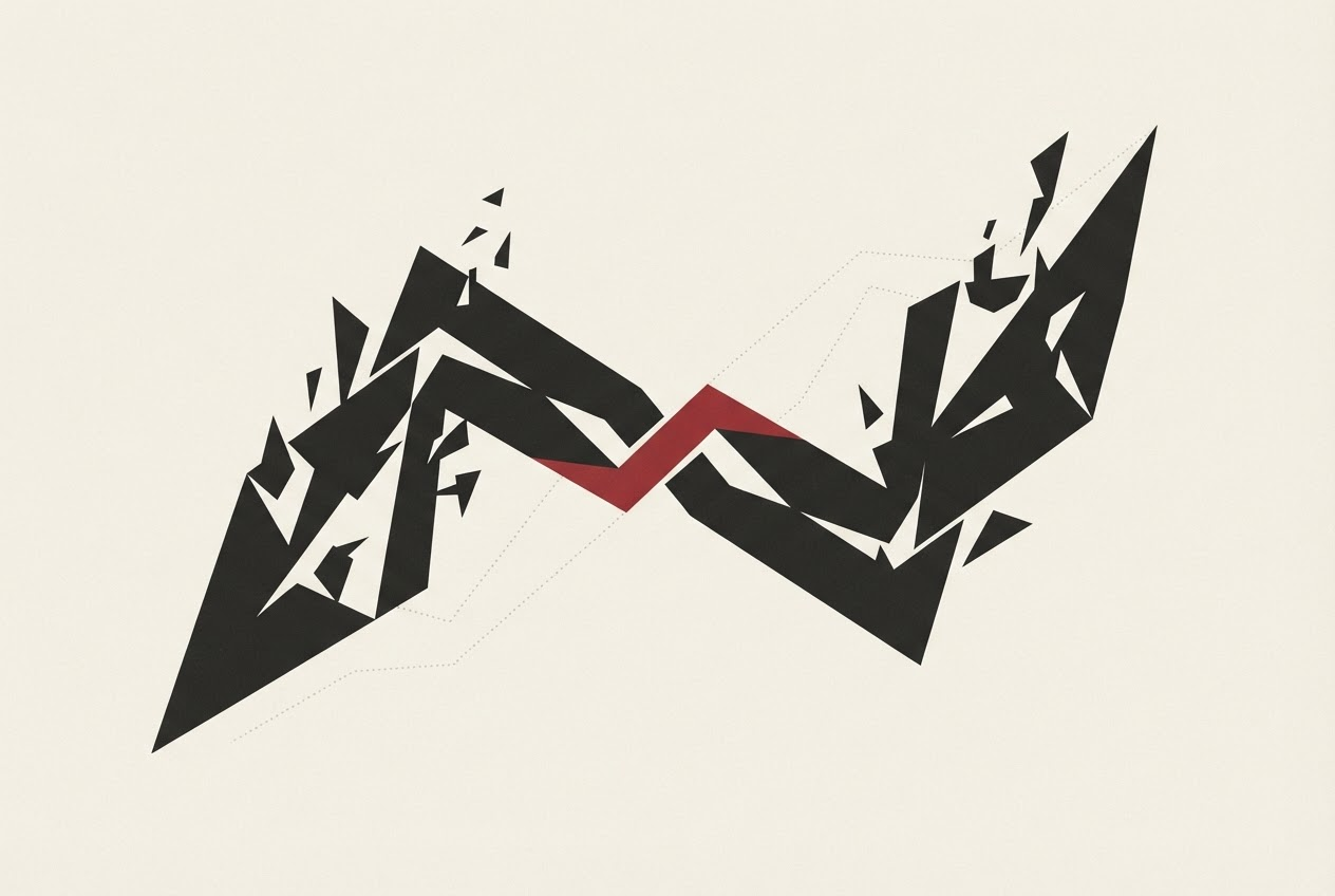 Abstract editorial illustration