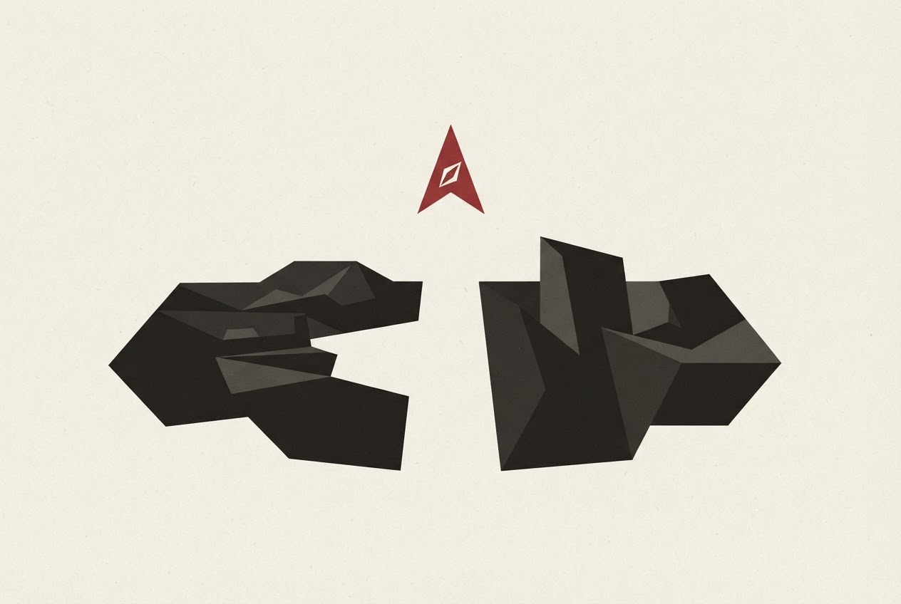 Abstract editorial illustration