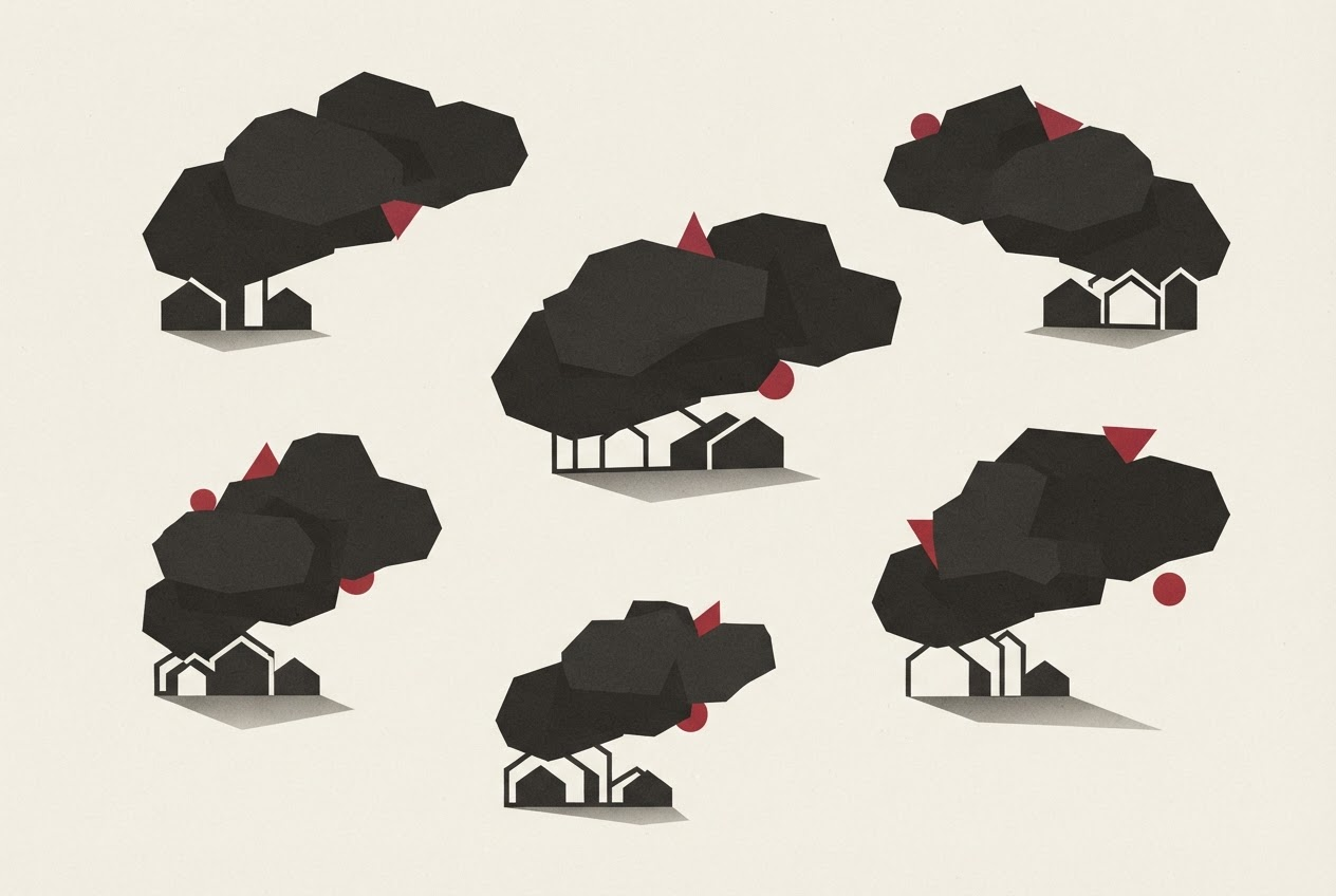 Abstract editorial illustration