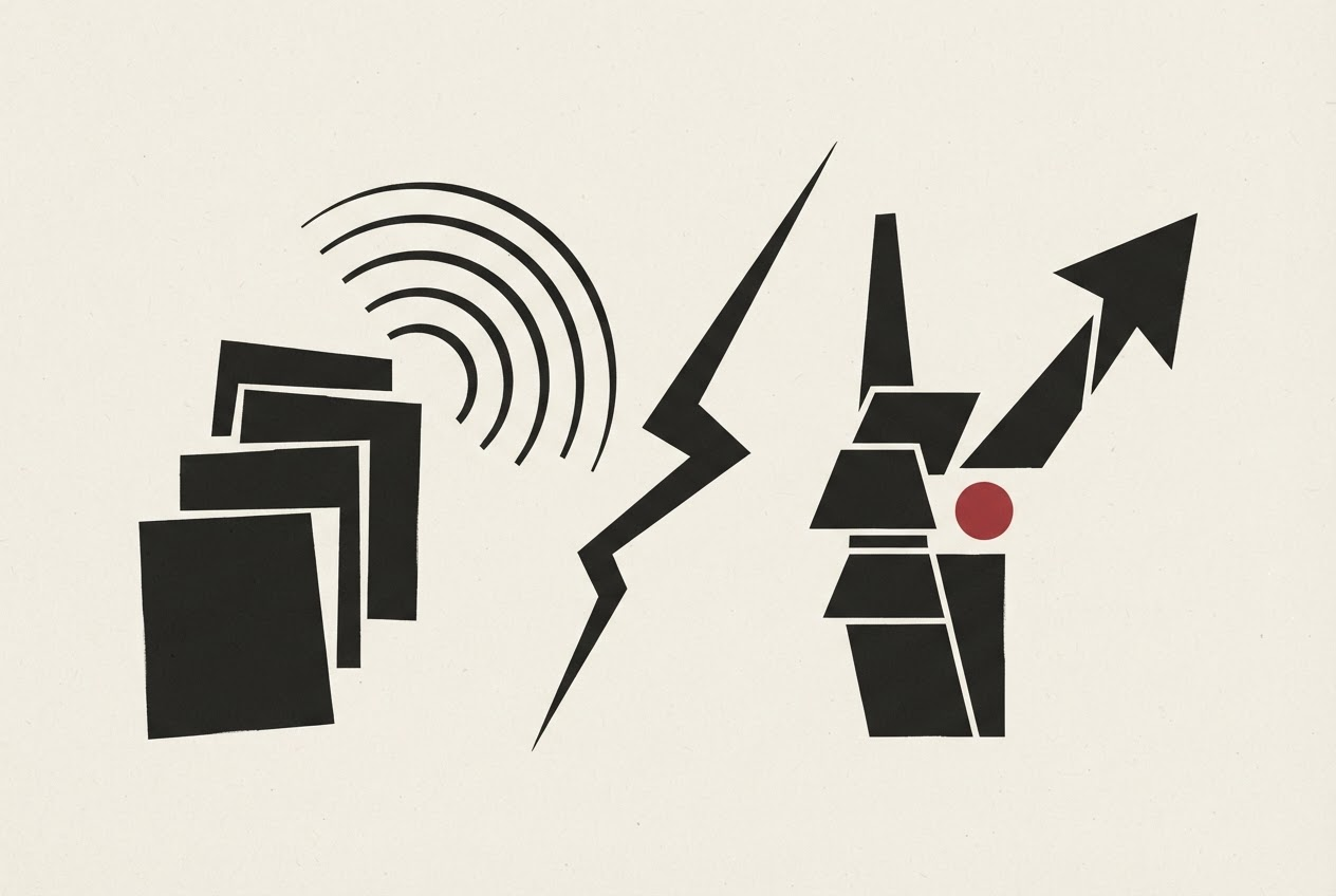 Abstract editorial illustration