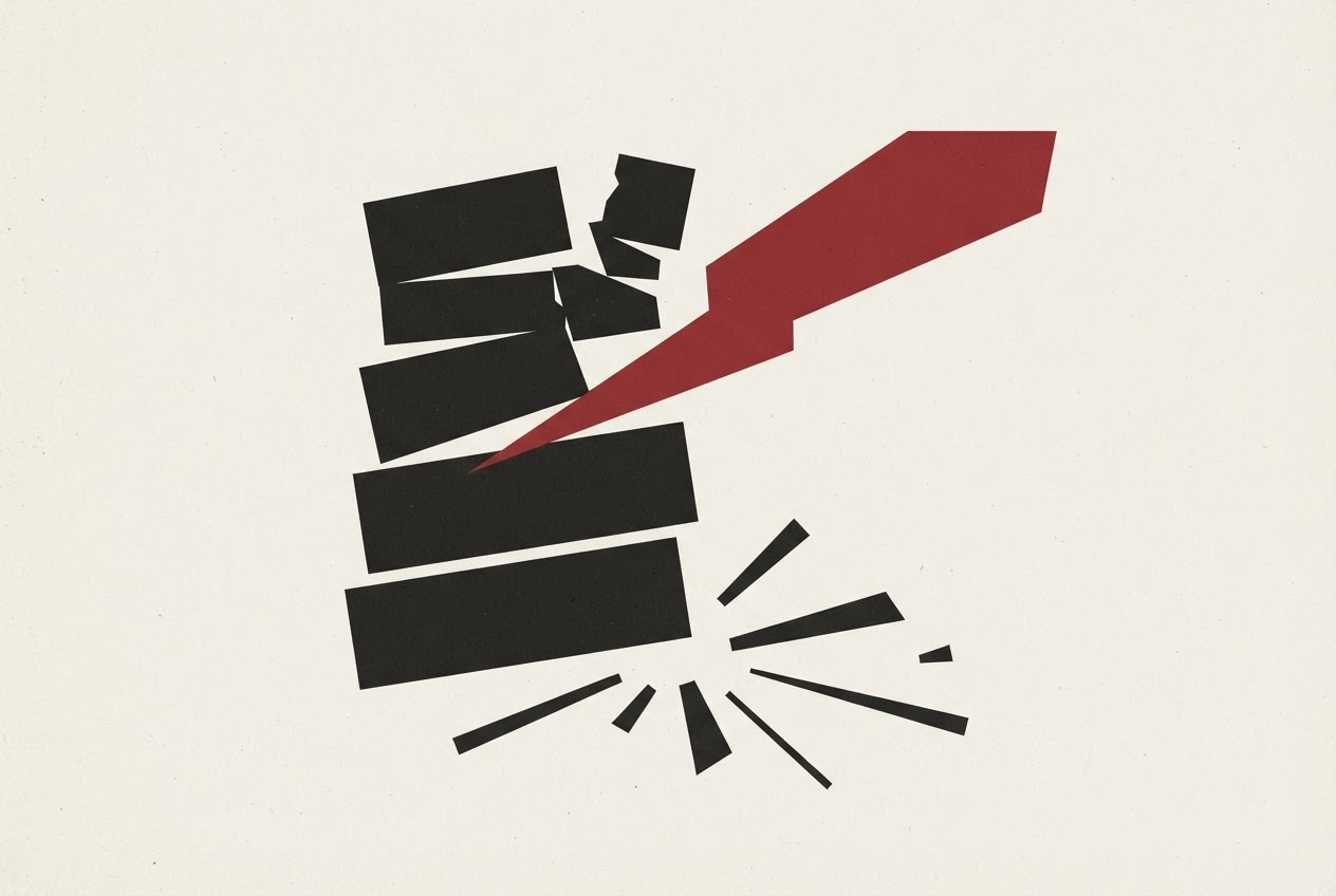 Abstract editorial illustration