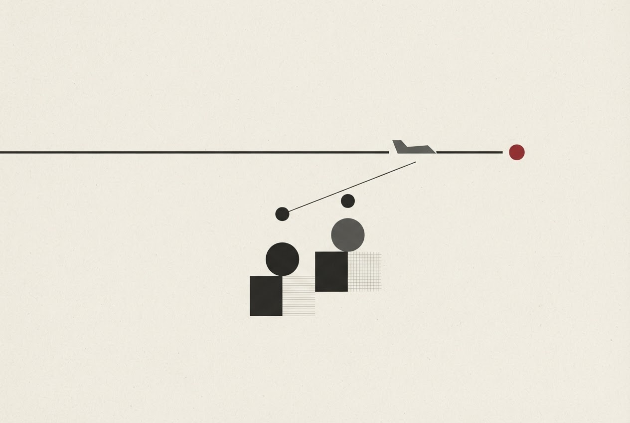 Abstract editorial illustration