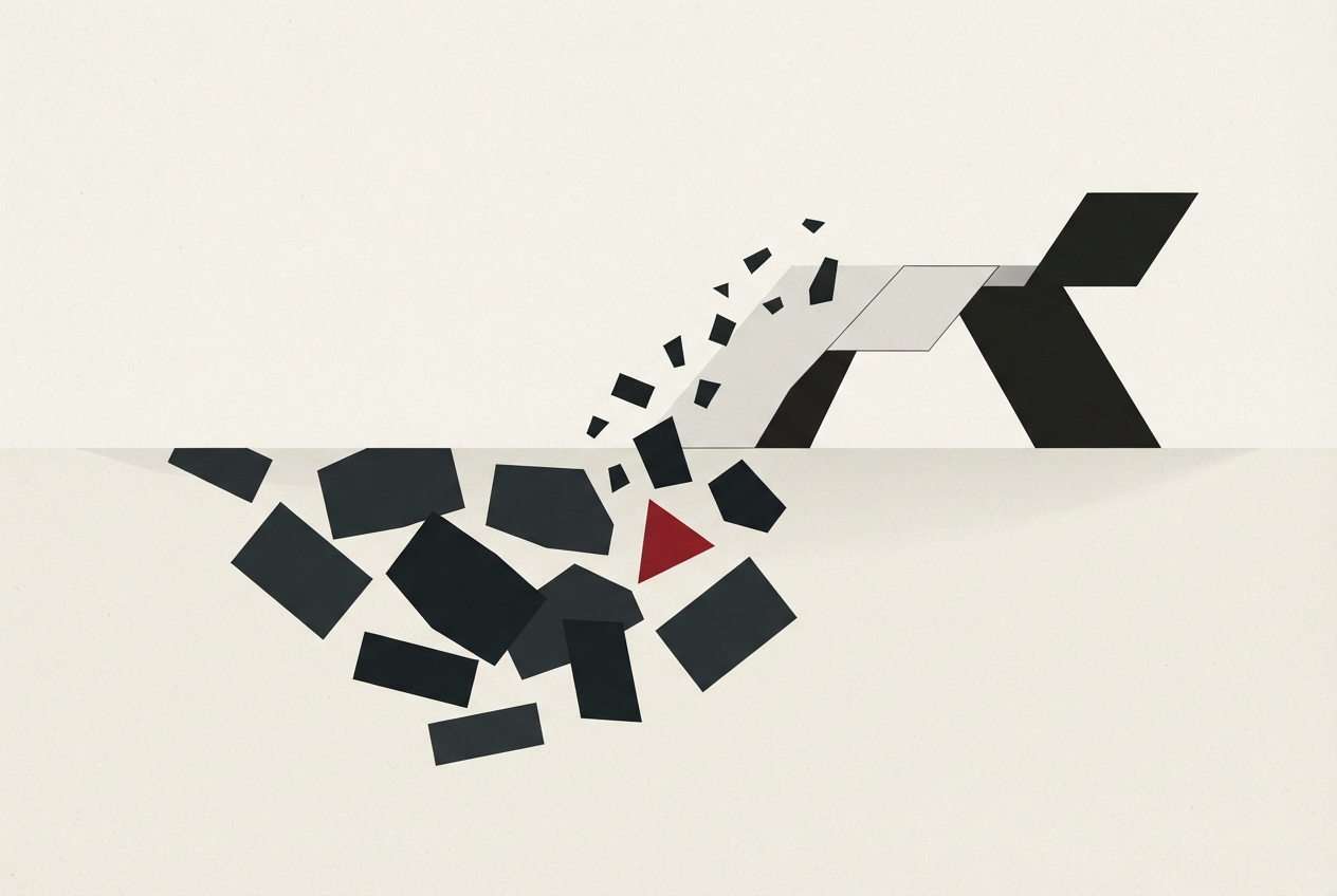Abstract editorial illustration