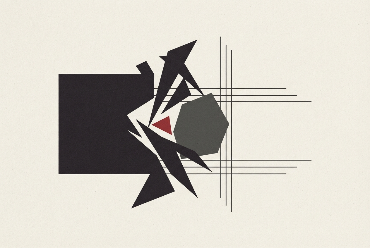 Abstract editorial illustration