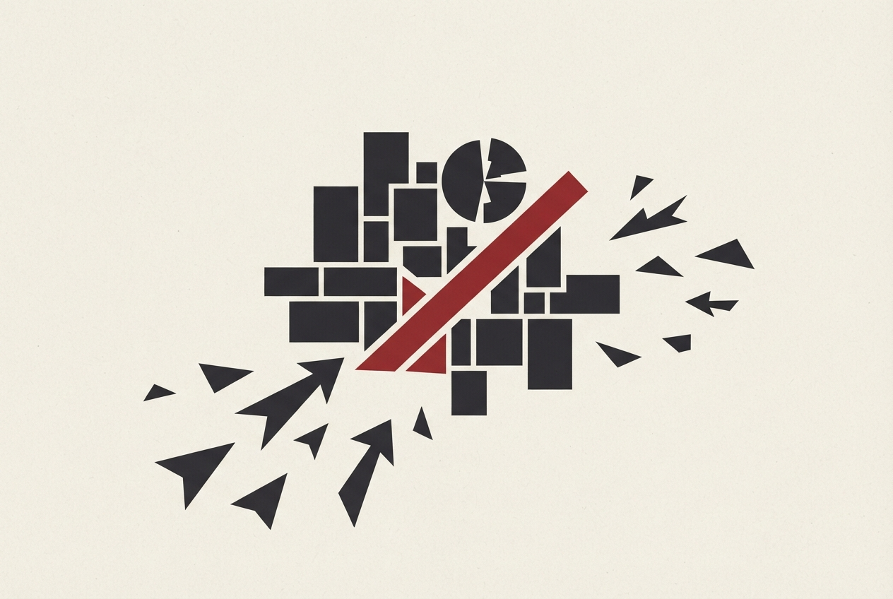 Abstract editorial illustration