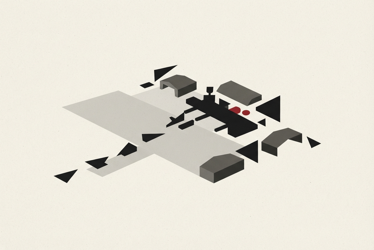 Abstract editorial illustration