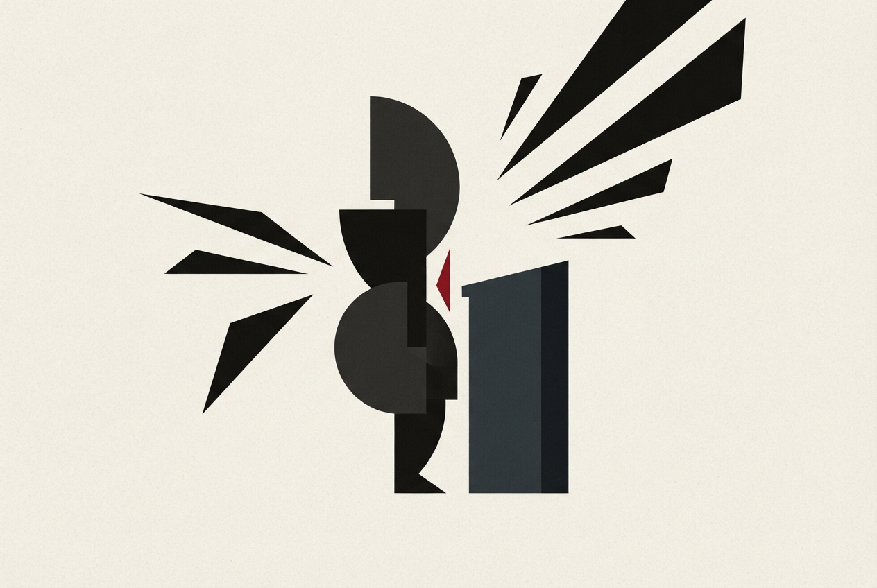 Abstract editorial illustration
