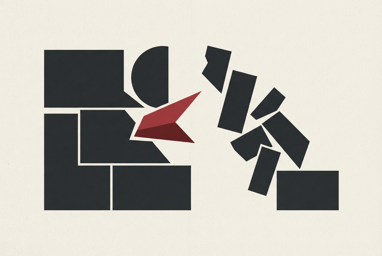 Abstract editorial illustration