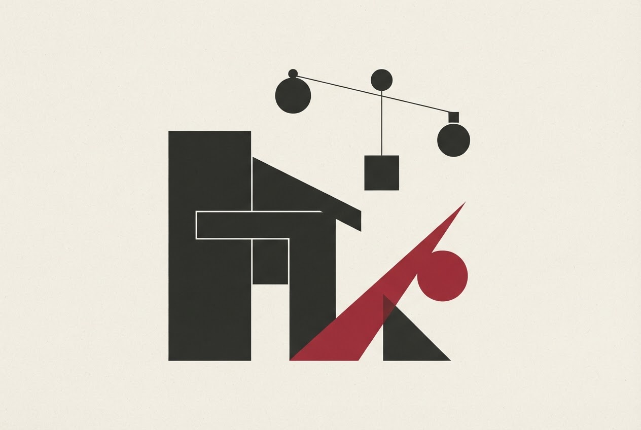 Abstract editorial illustration
