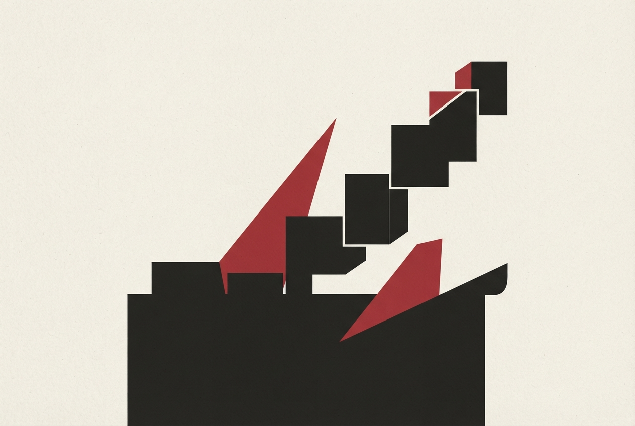 Abstract editorial illustration