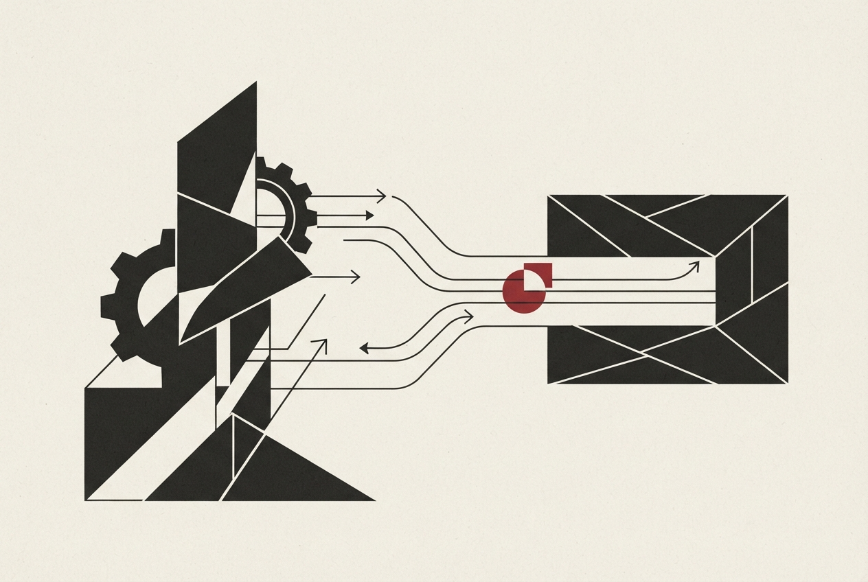 Abstract editorial illustration