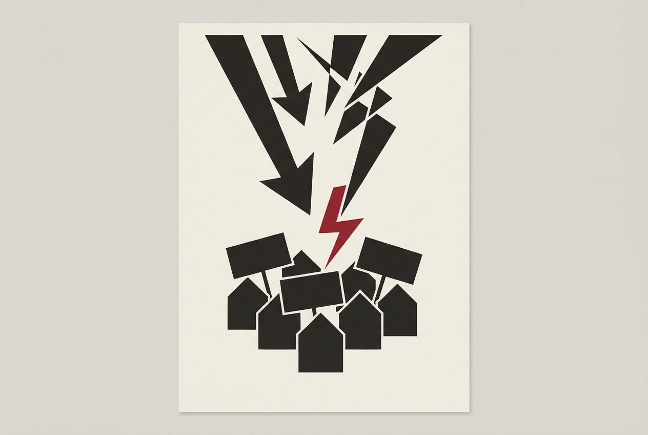 Abstract editorial illustration