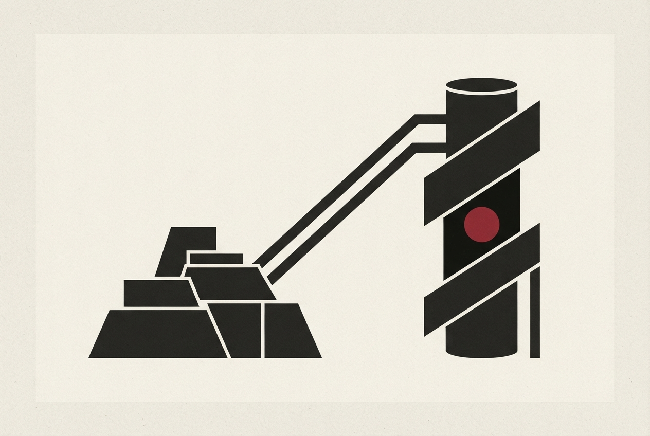 Abstract editorial illustration