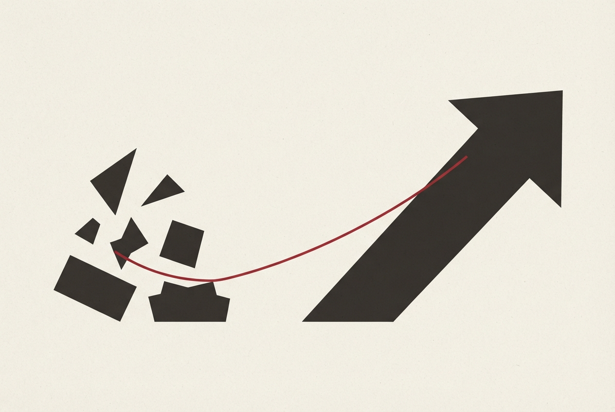 Abstract editorial illustration