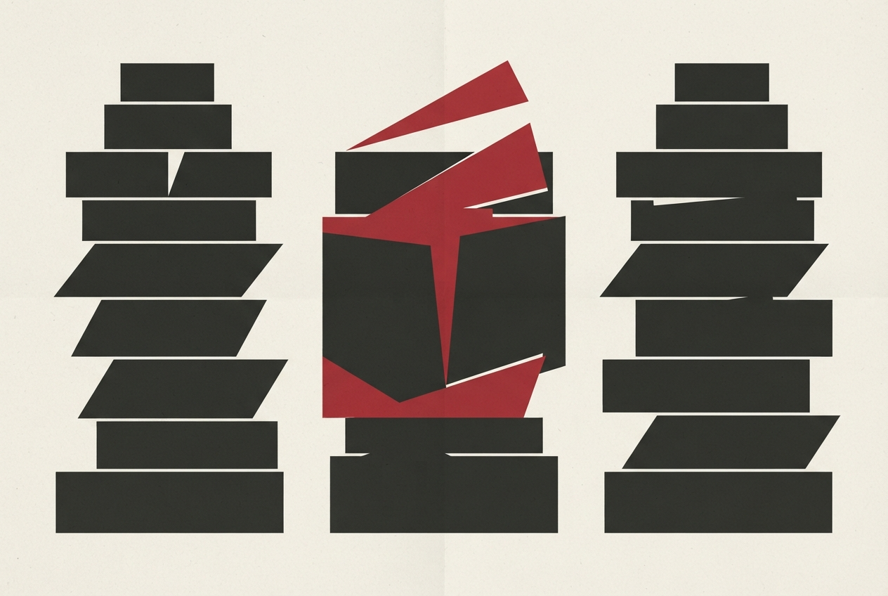 Abstract editorial illustration