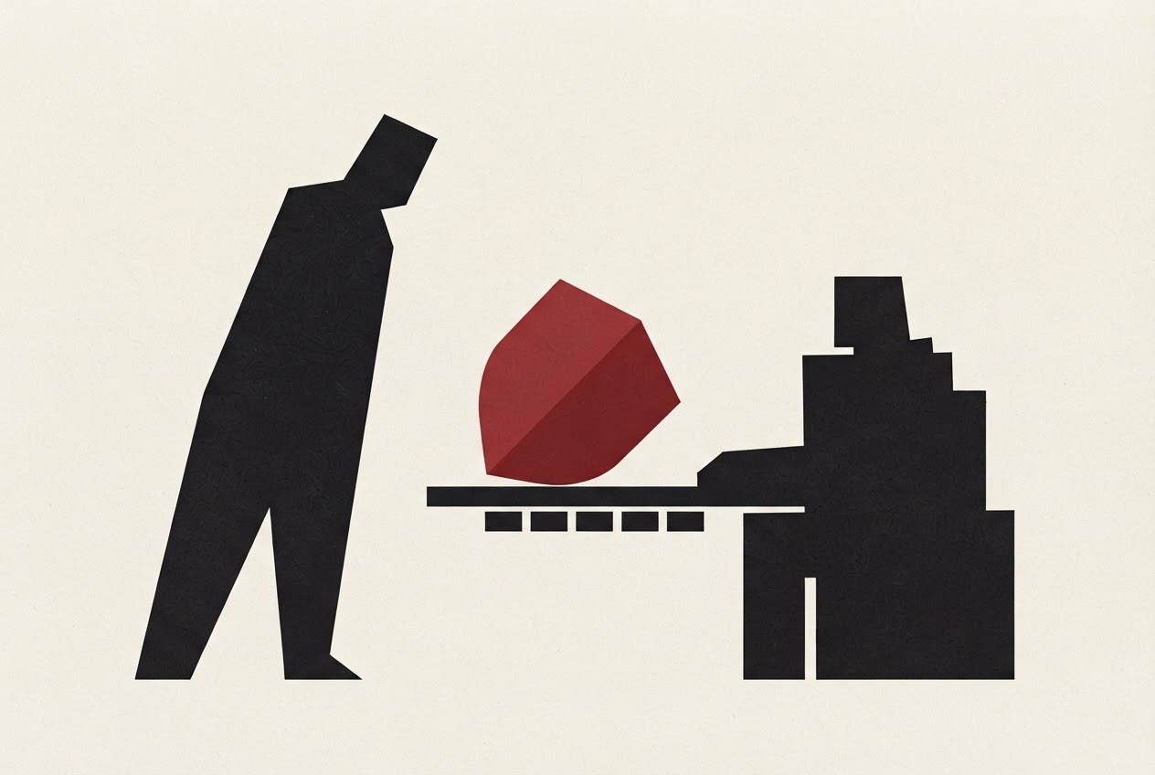 Abstract editorial illustration