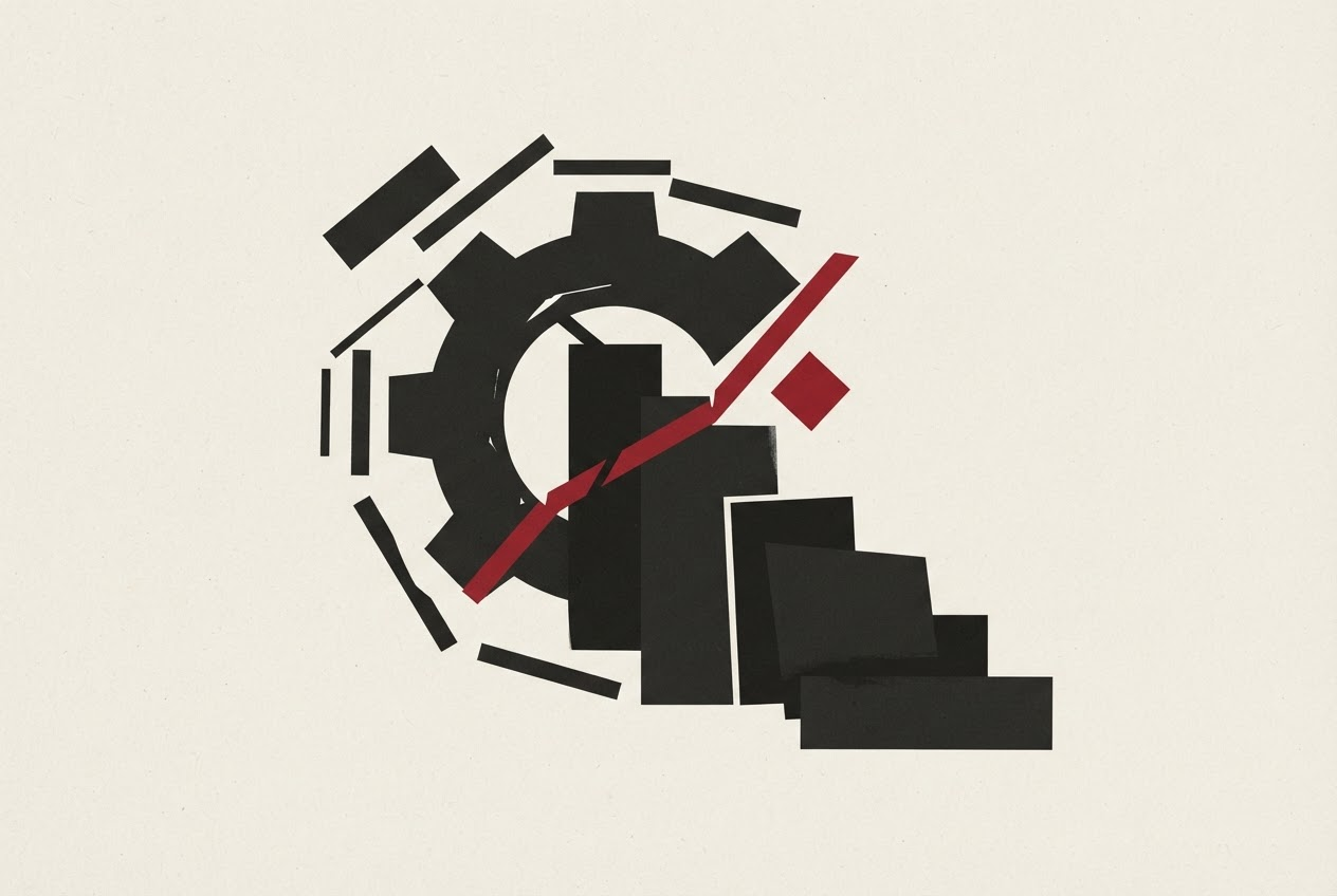 Abstract editorial illustration