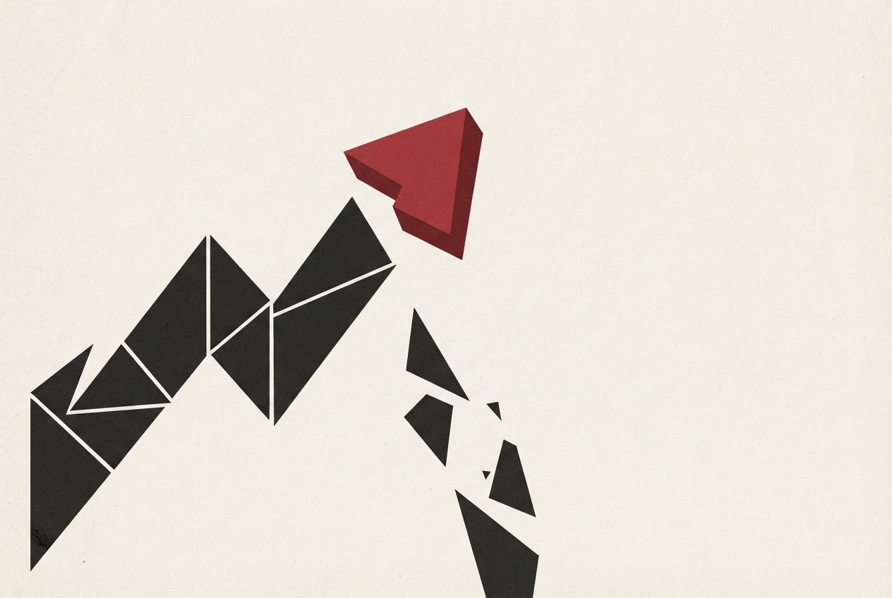 Abstract editorial illustration