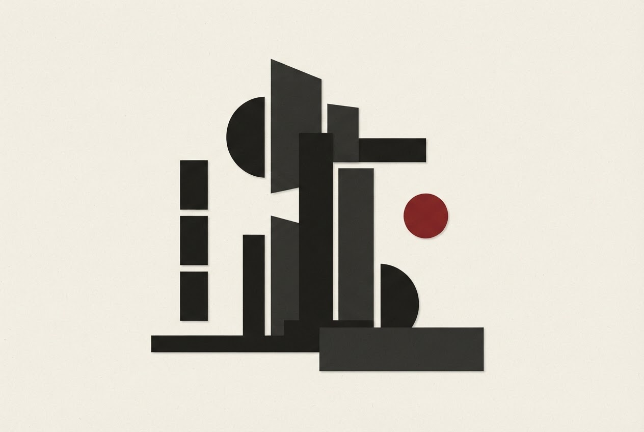 Abstract editorial illustration