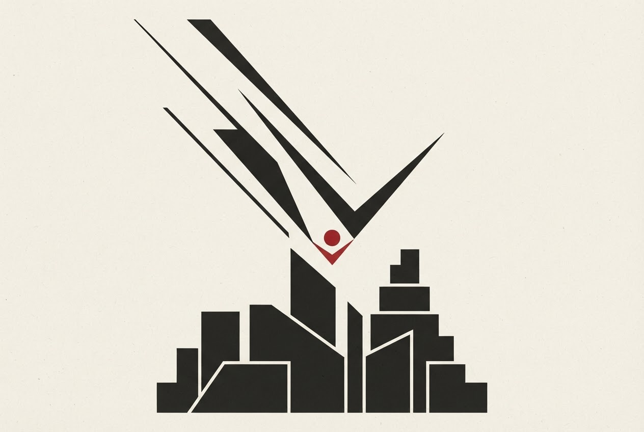 Abstract editorial illustration