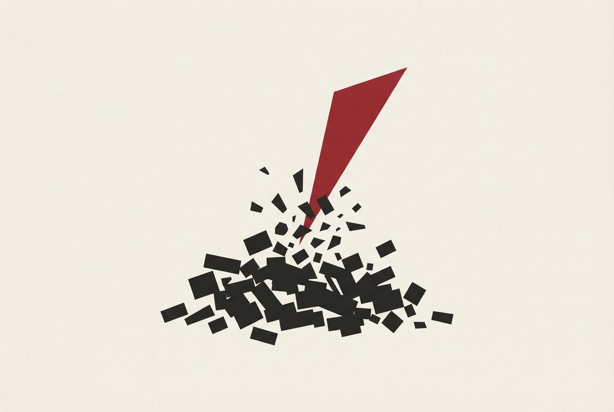 Abstract editorial illustration