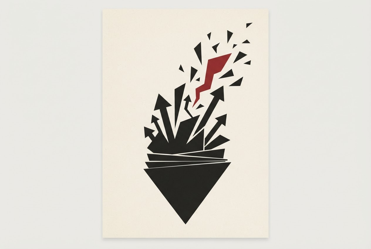 Abstract editorial illustration