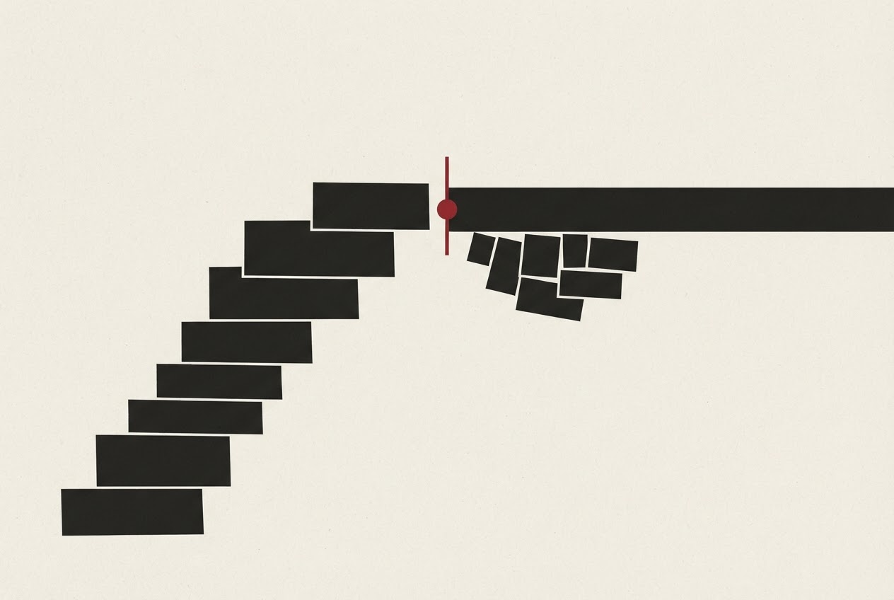 Abstract editorial illustration