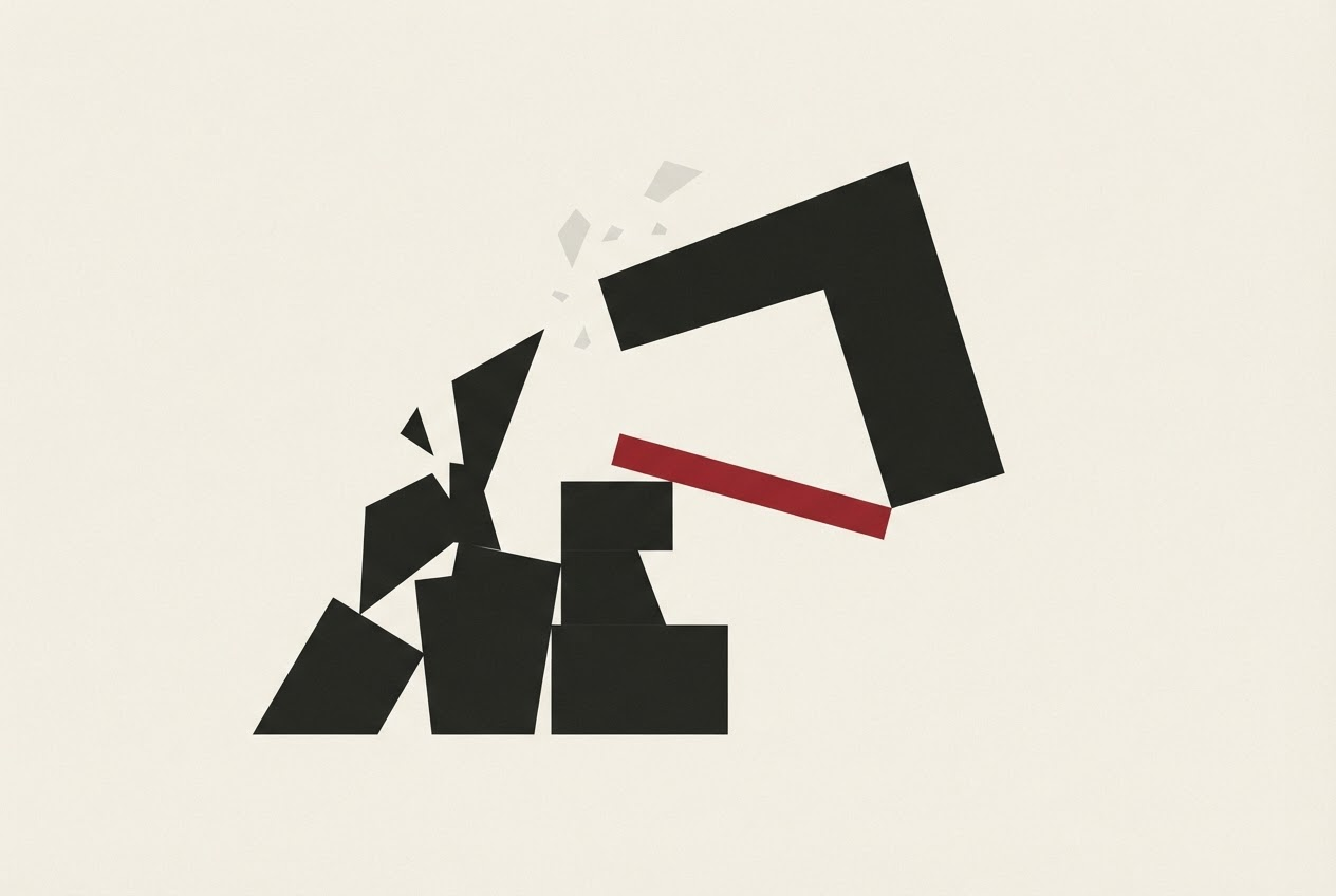 Abstract editorial illustration