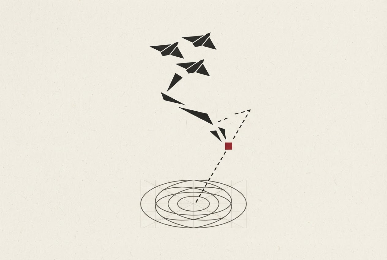 Abstract editorial illustration