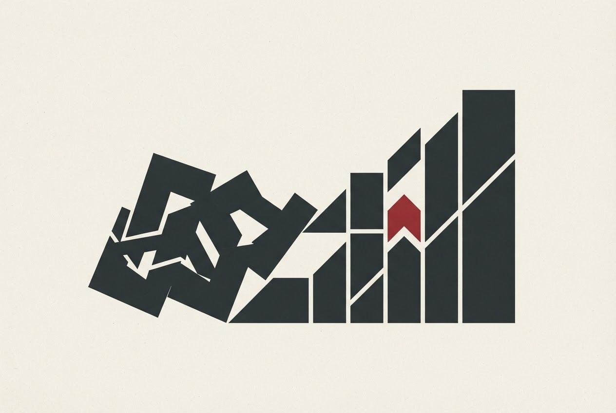 Abstract editorial illustration