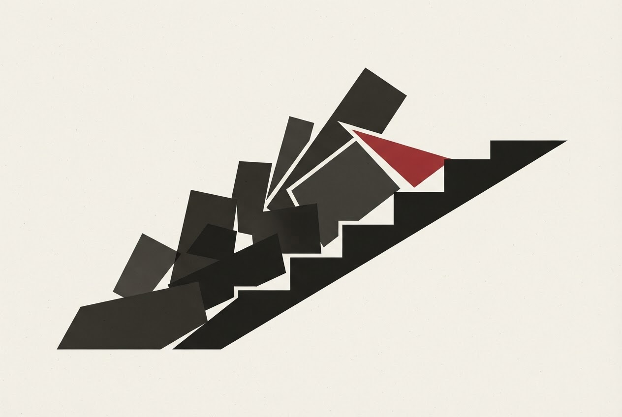 Abstract editorial illustration
