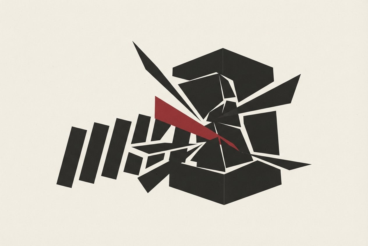 Abstract editorial illustration