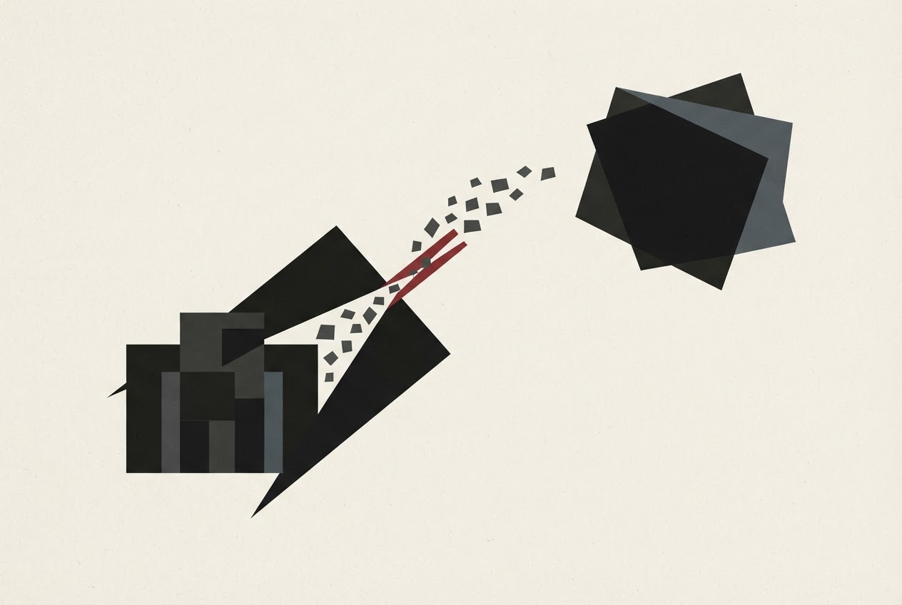 Abstract editorial illustration