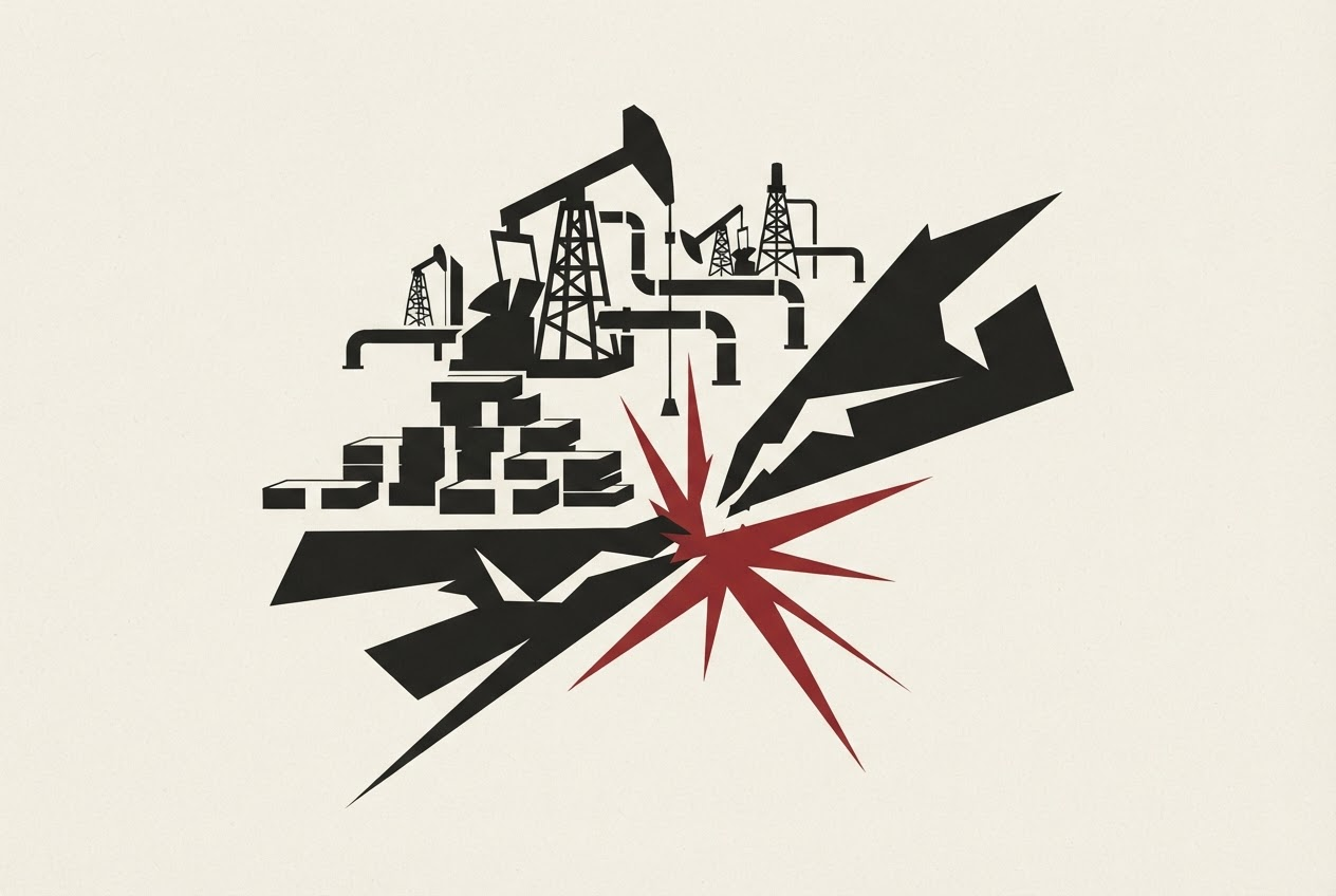 Abstract editorial illustration