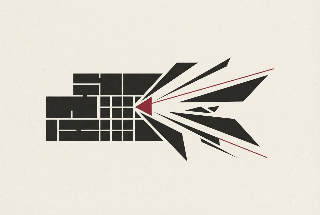 Abstract editorial illustration