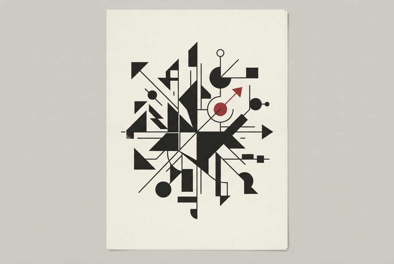Abstract editorial illustration