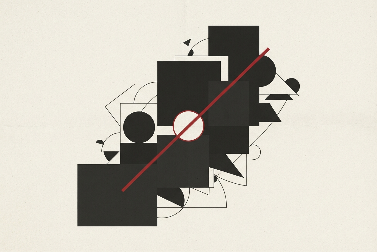 Abstract editorial illustration