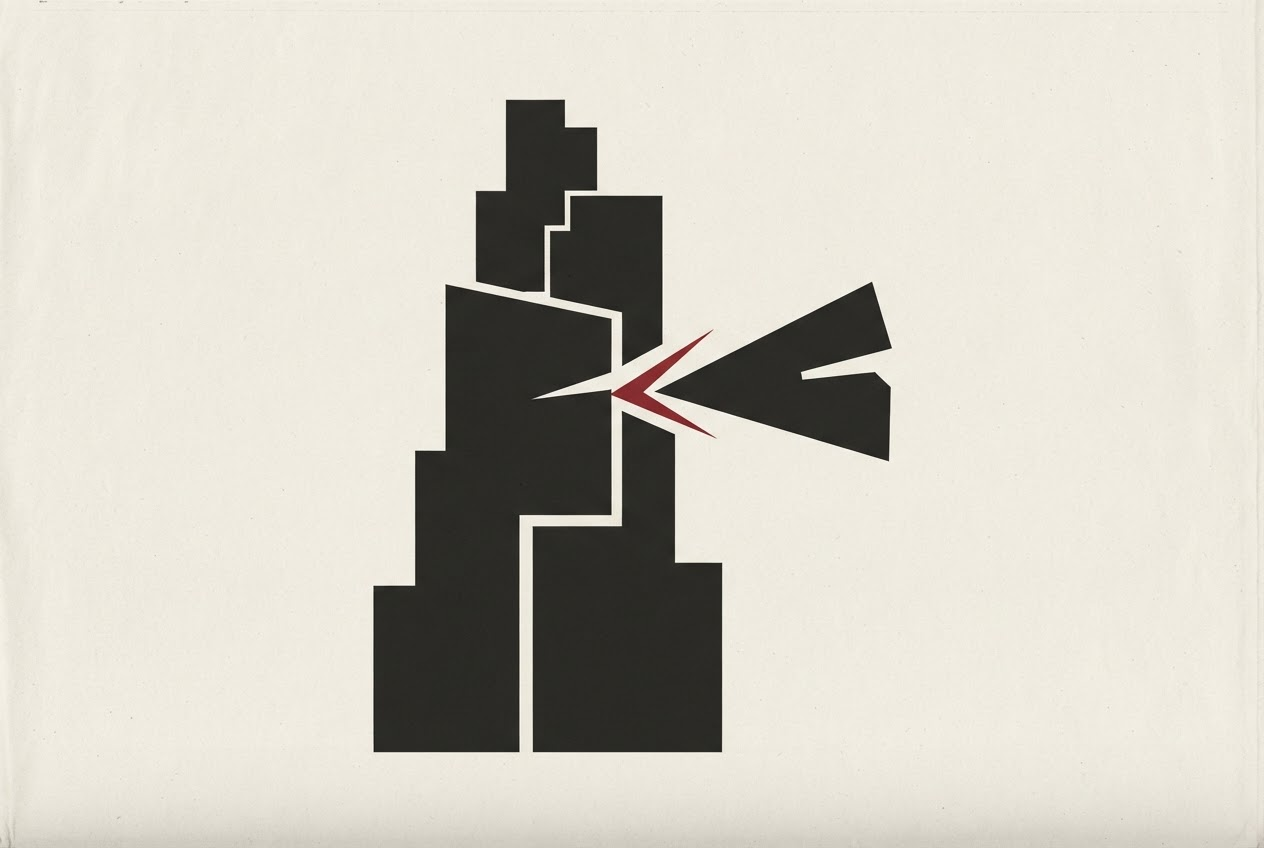Abstract editorial illustration