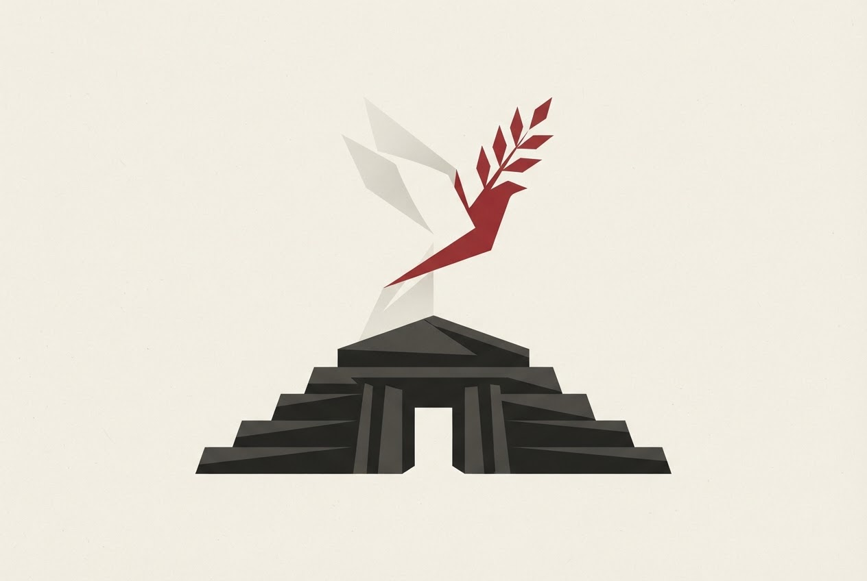 Abstract editorial illustration