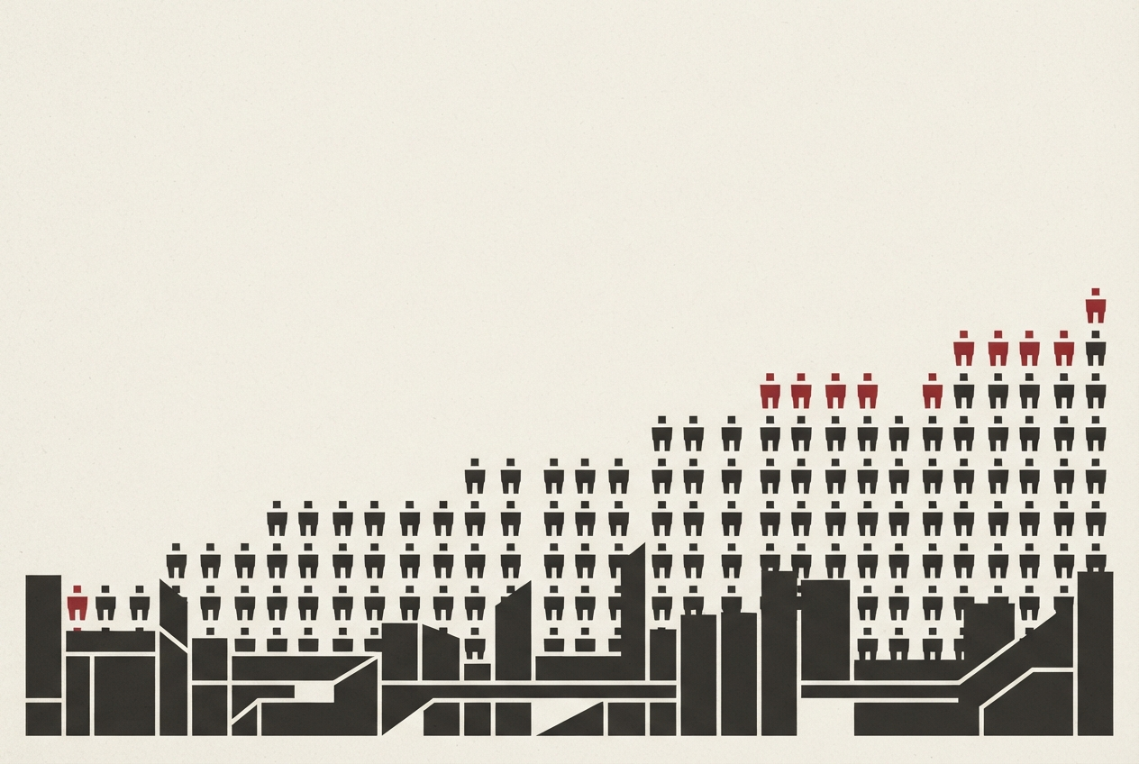 Abstract editorial illustration