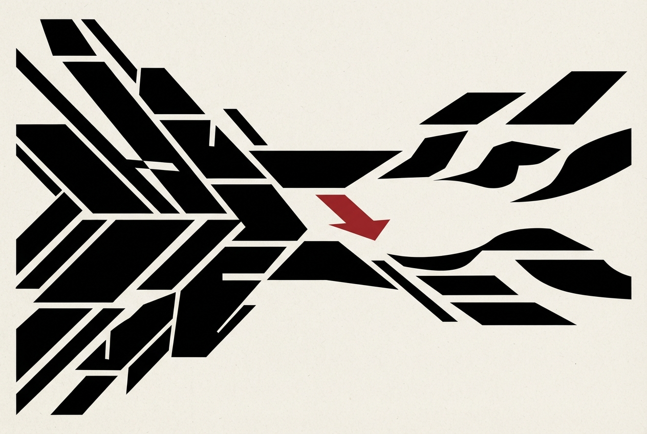 Abstract editorial illustration