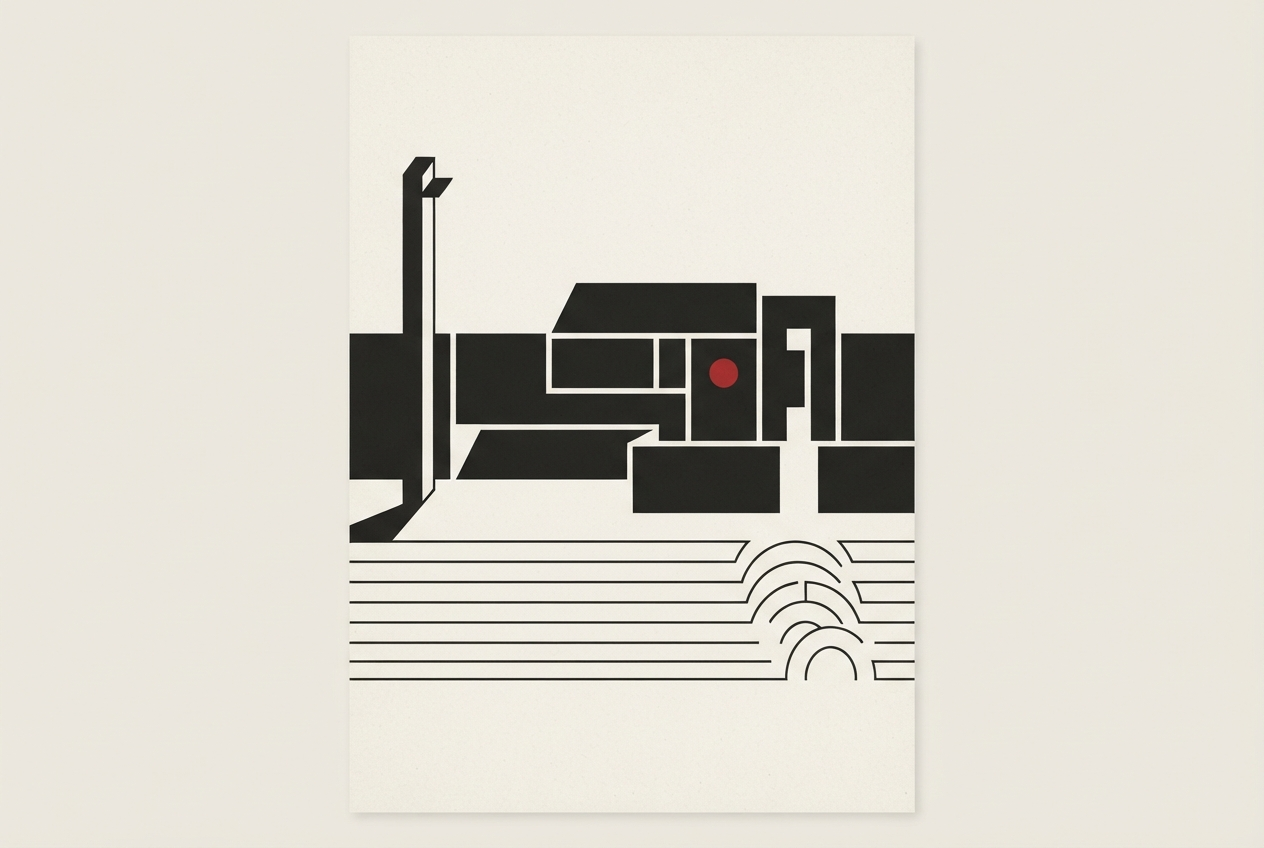 Abstract editorial illustration