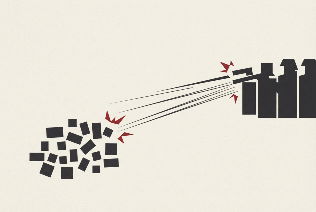 Abstract editorial illustration