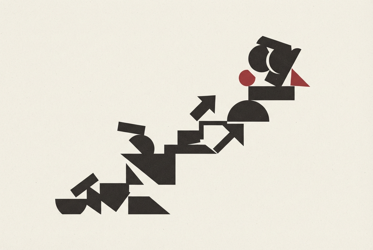 Abstract editorial illustration
