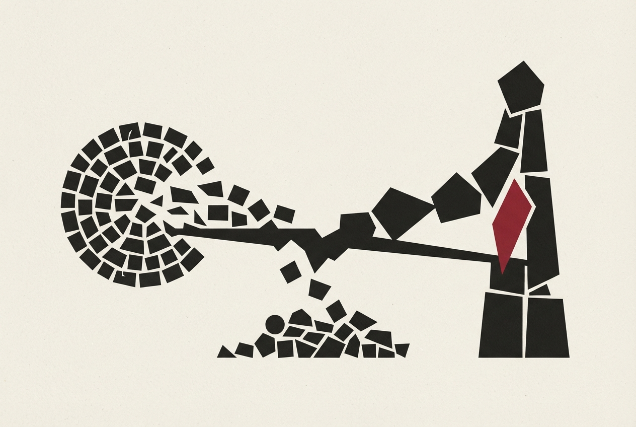 Abstract editorial illustration